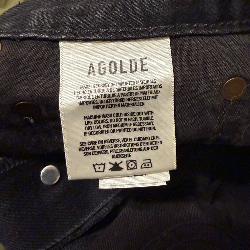 AGOLDE Stella high-rise denim shorts in black - Picture 5 of 11